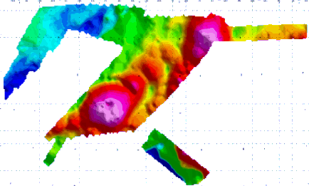 Bouger gravity map